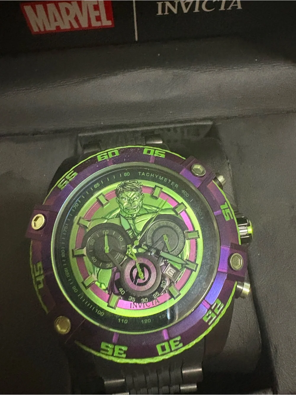 Invicta Black Box with Silver Logo
